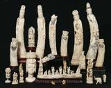 The Finest Estate Collection of Carved Ivory we have ever offered, tallest figure 26 1/2".