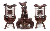 Finely Carved Oriental Chairs, Stands and Sculpture