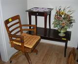 desk chair, coffee table matching end table