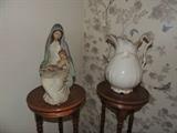 Lladro Madonna and Child, Vintage Pitcher