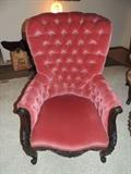 Victorian Velvet Chair