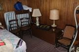 Roll-A-Way Bed, More Lamps, Blanket Chest, Cane Bottom Chairs and Rocker!