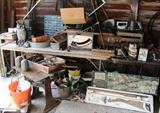 Cast Iron Industrial Base, Never used Craftsman Table Saw, Black powder Rifle Kit, Power tools 
