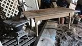 Cast Iron Railroad Caboose Stove, Nice Vintage Farm Table.