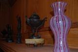 Murano glass vases and marble base Tazze from France or Italy