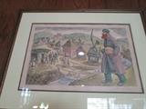 Signed and number CHAIM GOLDBERG lithograph.