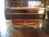 Vintage IRVING KAYE pool table with built-in score keeper.