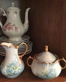Hand painted porcelain creamer sugar