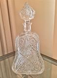 Antique cut crystal decanter