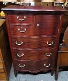 vintage walnut dresser