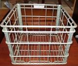metal milk basket