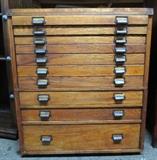 vintage map drawers