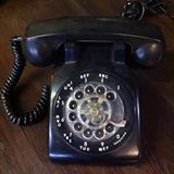 1940-50s black desk phone