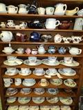vintage tea cups and saucers