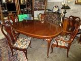 oval dining table with 6 chairs