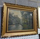 Wallace Nutting signed hand colored photograph