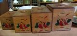 wooden kitchen canisters