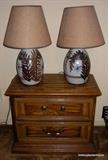 Mid century matching lamps pottery
