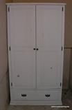 Old White Pine Cupboard in Garage