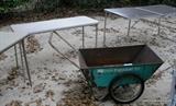 Fold up tables and wagons