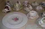 Cups and Saucers/ Spode Plate