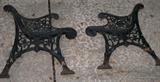 Cast iron legs from bench