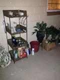 Outdoor items , plant shelves, chairs