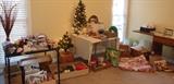 Christmas Items, Craft Items, many 50 cent items, sewing and stitching items.