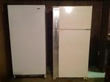 Upright Freezer and Fridge