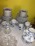 Large Collection of Onion Blue, Blue Dan, Ceramic / Porcelain