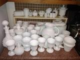 Tons of Collectible Milk Glass, West Moreland and Others