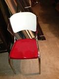 Great Vintage Metal and Enamel Chair