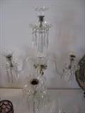 Pair of antique Austrian chiffaroons with all crystals intact