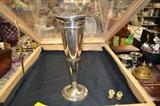 trumpet vase - silver