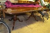mahogany table with leaf - Ethan Allen
