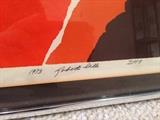 Lot #26 
1973 Framed Art.  original artists proof robert sills