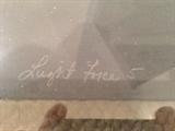 Lot #10 Nicely framed under glass 
Lithograph 1982 numbered #7/100 "Light Force 5"
