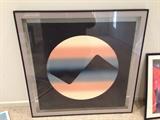 Lot #11 
Nicely framed under glass Lithograph 1982 numbered #/100 "Light Force 3"