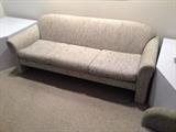 Lot #30 ~~High Bid None
Grey w black specs couch back 28" tall 78" long 30" deep
