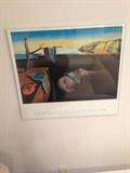 Lot #38 
Salvador Dali persistence of memory framed poster museum of modern art painting and sculpture exhibit 1984.
