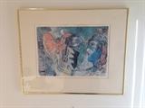 Lot #54
Marc Chagall Framed Reproduction.

