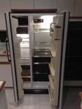 Lot #19 
23.5 cubic feet Fridge refrigerator freezer GE NO FROST MODEL TFX24RH66 5/8" tall 35 3-4" wide 31 1/2" deep including handles49" deep w doors open8.57 cubic ft freezer14.93 cubic feet fresh food refrigerator4 shelves 4 drawersAutomatic ice maker
