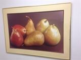 Lot #25 
Photographic art framed 36" wide 27" tall pears 1984 B   Sneider

