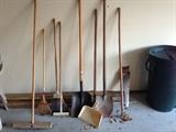 Lot #22 
Misc garden tools shovels pick rake.  Winning Bid Takes all