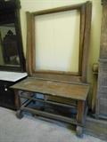 Oversize Empire Revival Lowboy Dresser needs drawers & Mirror