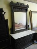 McC &S , New Orleans (McCracken attributed)     Ornate Eastlake Marbletop Dresser