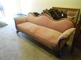 Ca. 1860 Walnut Empire Sofa
