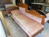 Ornate Oak Eastlake Fainting Couch
