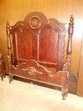 4 Post Victorian Ca. 1860 Mahogany Bed