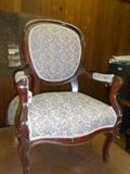 Medallion Back Voctorian Gentlemans Chair
